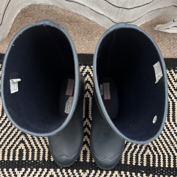 Navy blue Hunter rain boots - Picture 5 of 6